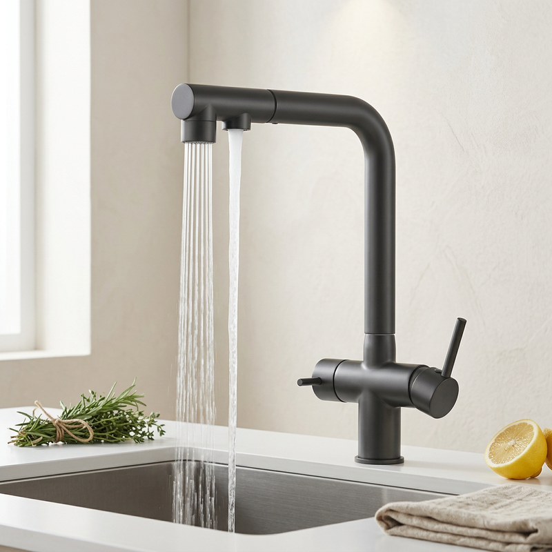 Robinet Cuisine Filtrant 3 Voies | Tête Extractible 360° — vue 5