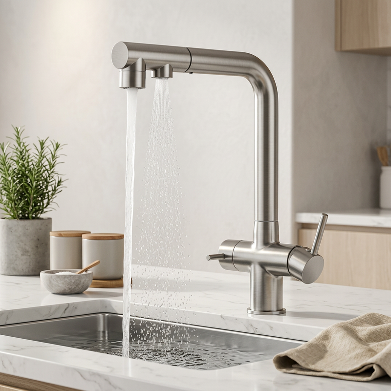 Robinet Cuisine Filtrant 3 Voies | Tête Extractible 360° — vue 3