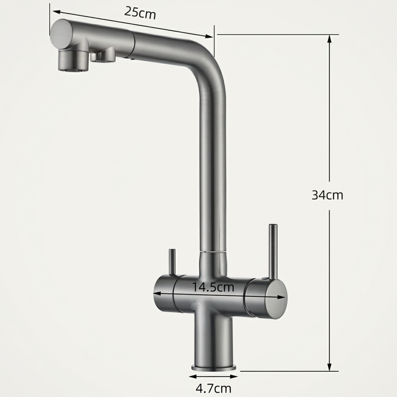 Robinet Cuisine Filtrant 3 Voies | Tête Extractible 360° — vue 6