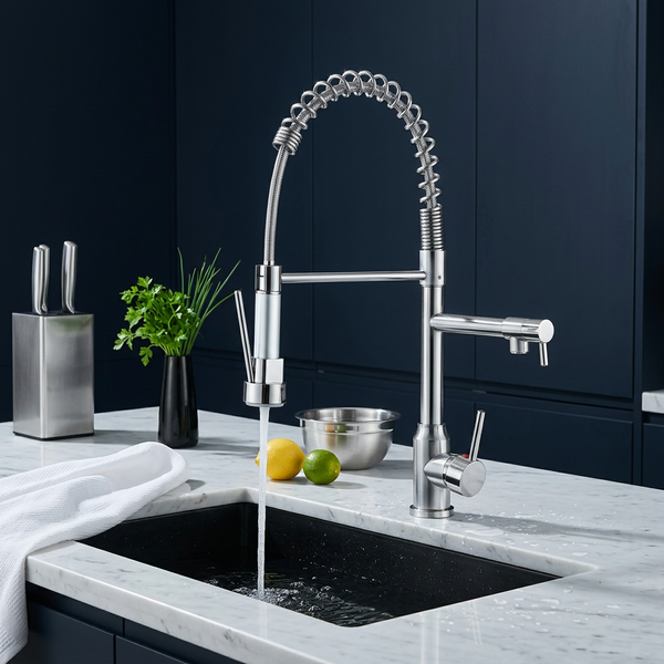 Robinet Cuisine Extractible à Ressort | Douchette — 4 Finitions — vue 2