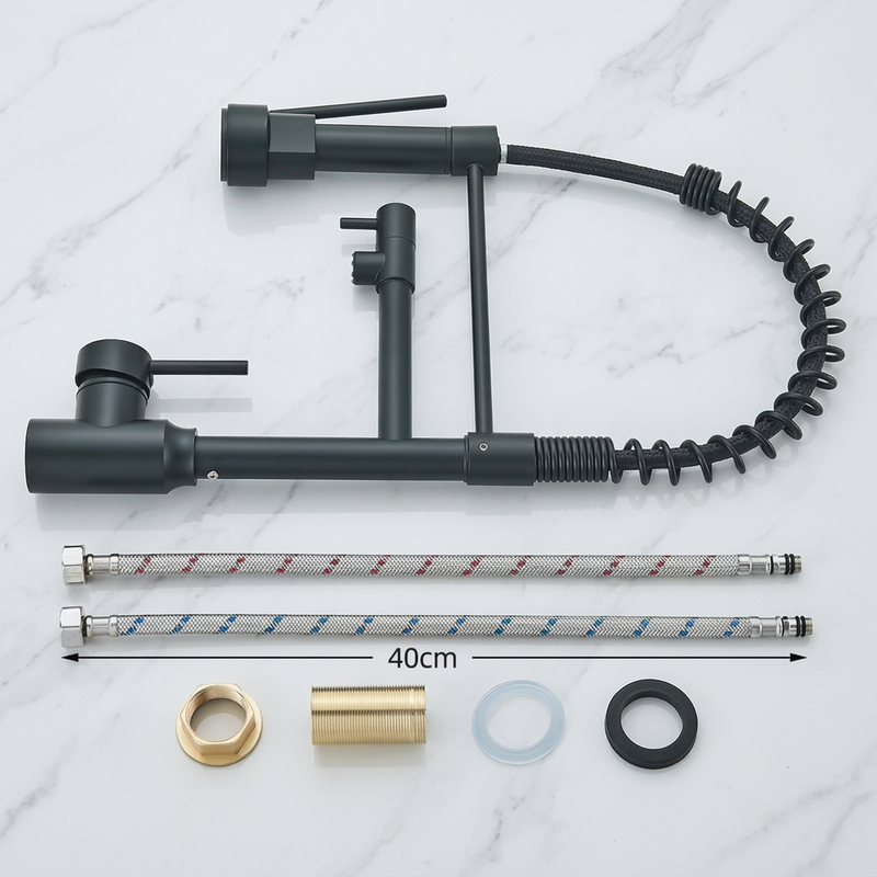 Robinet Cuisine Extractible à Ressort | Douchette — 4 Finitions — vue 5