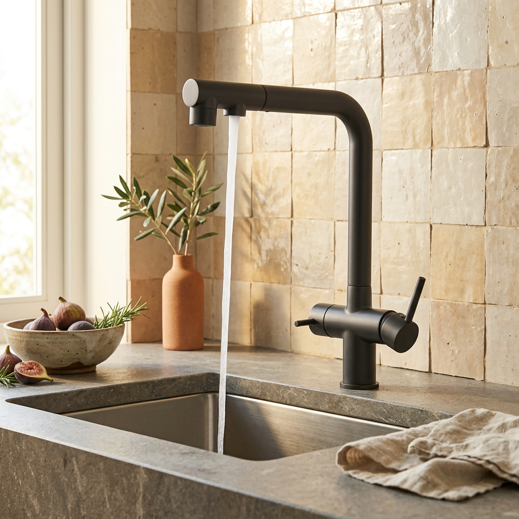 Robinet Cuisine Filtrant 3 Voies | Tête Extractible 360°