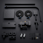 Colonne Douche Encastrée Noir Mat | Pommeau Pluie XXL — vue 5